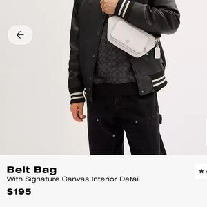 New Coach belt bag Fanny pack men’s shoulder pouch purse unisex women’s logo